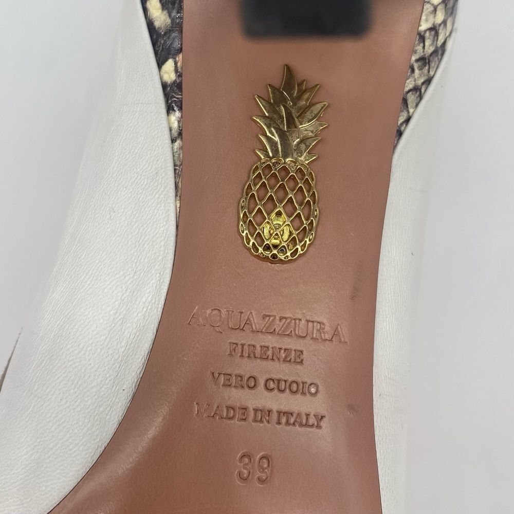Aquazzura Calder Patchwork Leather & Snakeskin Boot - Picture 9 of 11